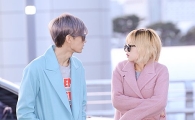 [포토]현아-장현승, 커플코트로 빛내는 공항패션