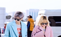 [포토]장현승-현아, 공항을 할리우드 거리로..