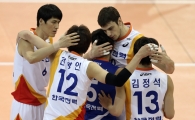 [포토] 득점에 기뻐하는 한국전력