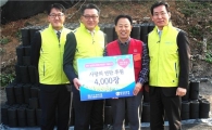 [포토]NH농협銀, '사랑의 연탄' 4000장 후원