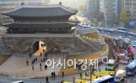 [포토]남대문 지나가는 뿔난 농민들