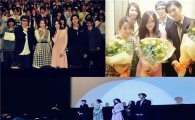 티아라 효민, 日 영화 '징크스' 무대인사 참석 