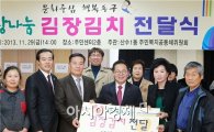 [포토]광주 동구 산수1동주민복지공동체, 김장김치 전달