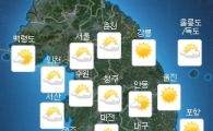 오늘 날씨, 대체로 맑고 포근