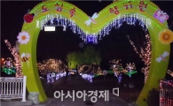  남원시,도심속 향기원에 연말연시 트리조명 설치