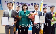여수시 여성친화도시 대통령 기관표창       