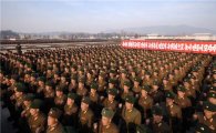 北, 김정일 사망 2주기 중앙추모대회 생중계 시작  