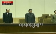 北 김정일 2주기 추모대회…최룡해, 김정은 바로 옆자리에(종합)