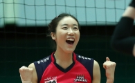 [포토] 김혜진 '주먹 불끈 함박 미소'