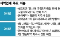 약값 내려 울다가 글로벌 뚫어 웃었다
