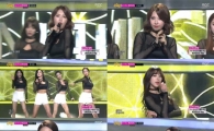 '음악중심' 나인뮤지스, 검정 시스루 톱 '환상 몸매'