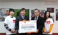 일동제약, '사랑의 도시락사업'에 5000만원 기부
