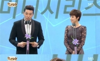 [SBS연기대상]박한별, 숏커트+레이스 드레스 '시크 매력'