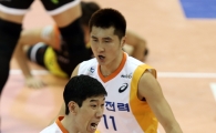[포토] 후인정 '블로킹 득점에 포효!'