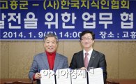 고흥군 ↔ (사)한국신지식인협회 업무협약 체결