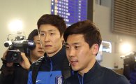 [포토] 대표팀 전지훈련 떠나는 성남FC 김태환-박진포