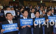 [포토]"박근혜 대통령은 공천폐지 약속을 지켜라"