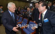 [포토]국회에서 만난 김한길·박원순