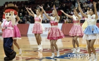 [포토] 치어리더 '한복 공연~'