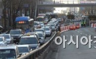[포토]아현고가도로 철거, 막히는 도로