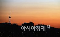 [포토]서울 남산의 일출