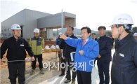 [포토]강운태 광주시장,  KTX 호남고속철도 건설현장 방문