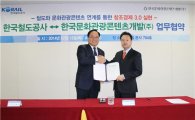 코레일·한국문화관광콘텐츠개발, 국내관광 활성화 MOU 체결