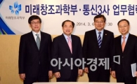 [포토]미래창조과학부-통신3사 업무협력 간담회