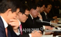 [포토]"외환위기 이후 최대 위기"에 암담한 금융지주회장들