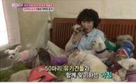 '여유만만' 이용녀, 유기견 50마리와 동거 "행복하다"