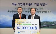 농협銀, 국립공원관리공단에 공익기금 6700만원 전달