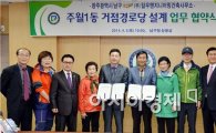 [포토]광주 남구, 주월1동 거점경로당 설계 업무 협약 체결