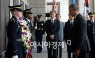 [포토]전쟁기념관 찾은 오바마