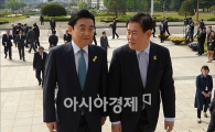 [포토]임기 마지막날 만난 여야 원내대표