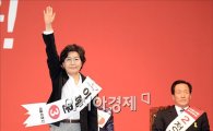 [포토]손 흔드는 이혜훈 후보