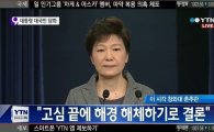 박근혜 대통령 "해경 해체…국가안전처로 구난업무 넘길 것"