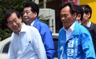 [포토]시민들에게 반갑게 인사하는 박원순 후보