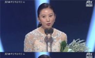 [50th 백상예술대상]김희애 '물광 피부+재치 소감' 빛났다