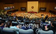 [포토]본회의장 방청석에 앉은 세월호 유가족들 