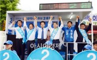 [포토]윤장현 광주시장후보 ,송정5일시장에서 막바지 지지호소