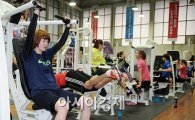 [포토]노르웨이 대표팀과 합동 훈련하는 김온아