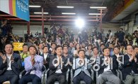 [포토]환호하는 박원순 후보 지지자들