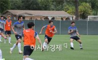 [월드컵]다 모인 축구대표팀, 철통 보안 속 조직력 점검