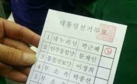 박근혜 기표 대선 투표용지 울산·파주서 발견 "유령 투표?"
