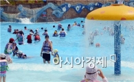 [포토]나주 중흥골드스파 파도풀 즐기는 피서객