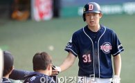 두산 정수빈, 개인 첫 선두타자 홈런…시즌 4호포