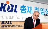 [포토]인사하는 김영기 KBL 신임 총재