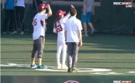 '8살 연하남'지상렬, 박준금과 '찰떡궁합'시타·시구 선보여