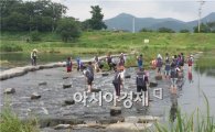 [포토]정남진 장흥 물축제 앞두고  주민들 대청소 실시