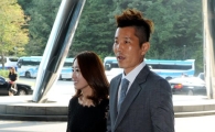 [포토]아내와 함께 박지성 결혼식 참석한 김재성